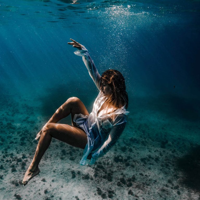 Taking an Aquatic Photoshoot in the Middle of the Carribean Waters